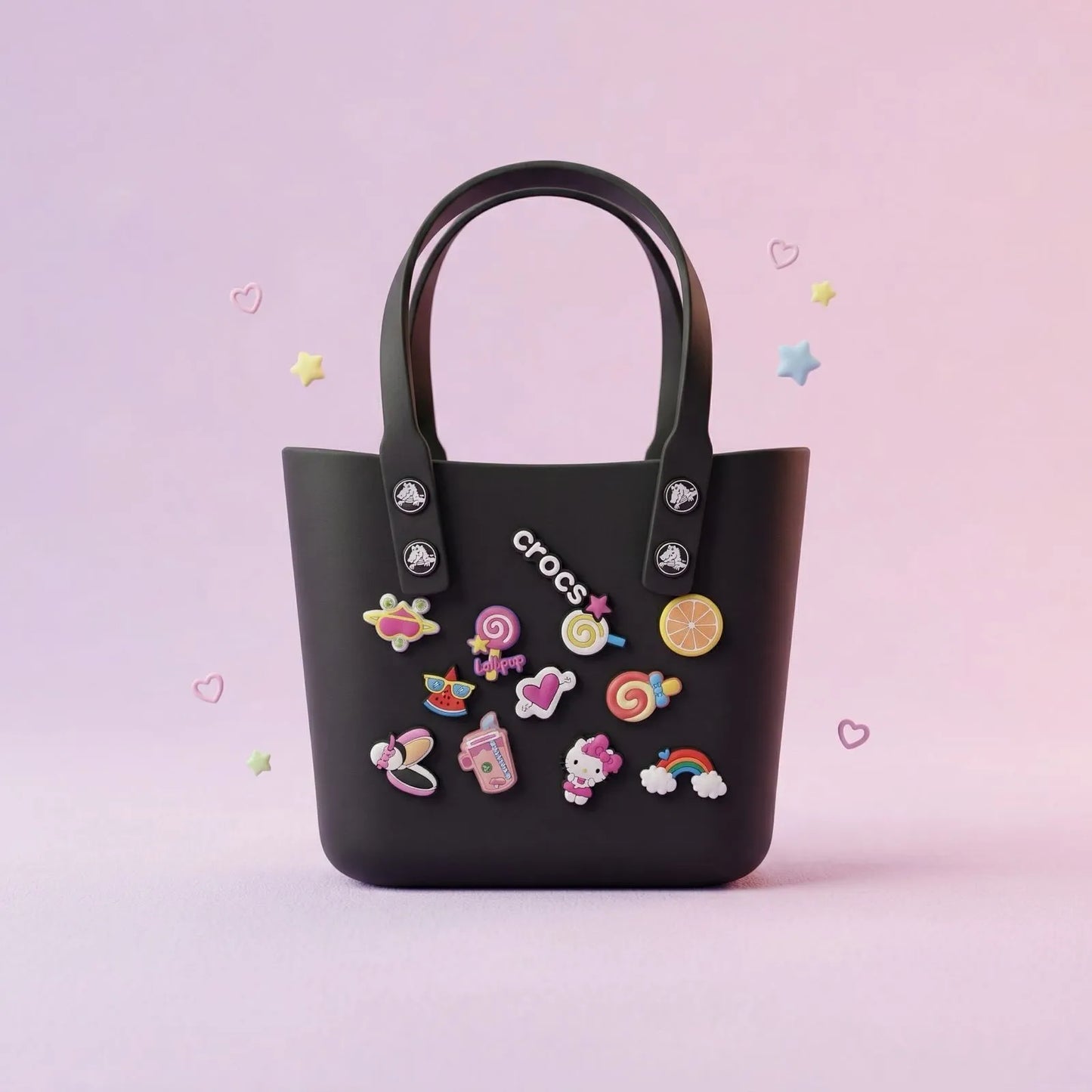 Cute Charm Mini Tote Bag – Waterproof Silicone Kids Carry Bag