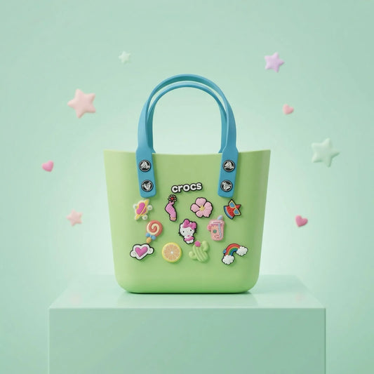 Cute Charm Mini Tote Bag – Waterproof Silicone Kids Carry Bag