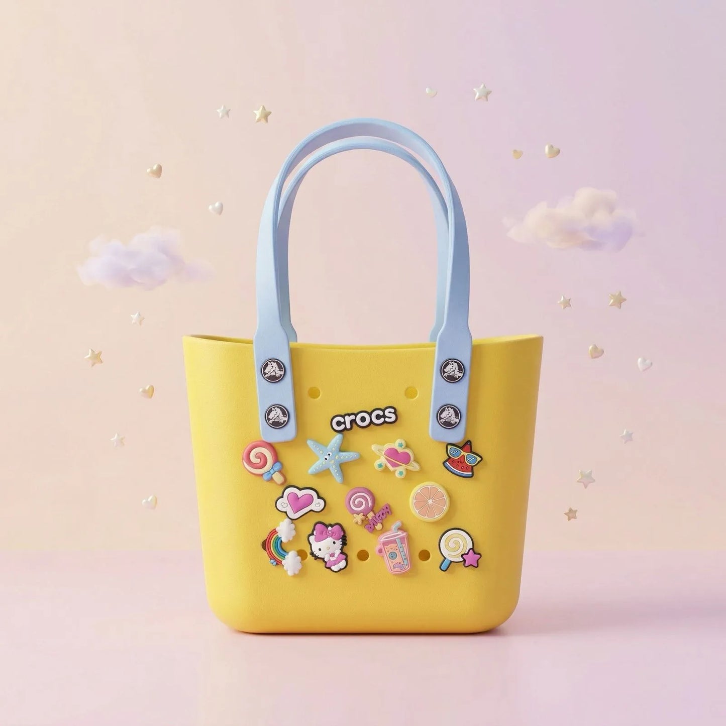 Cute Charm Mini Tote Bag – Waterproof Silicone Kids Carry Bag