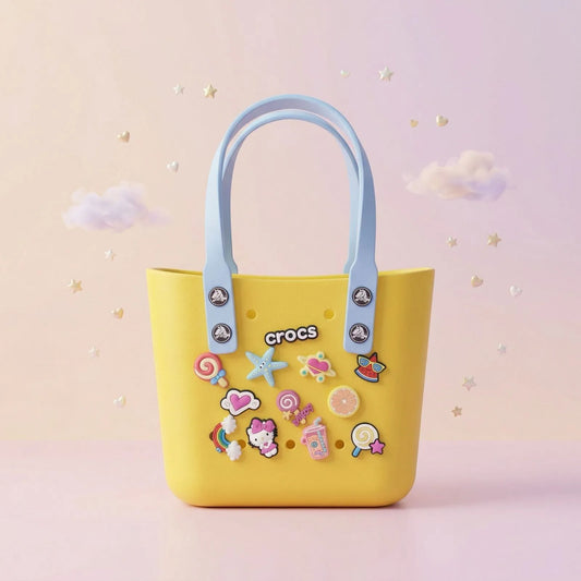Cute Charm Mini Tote Bag – Waterproof Silicone Kids Carry Bag