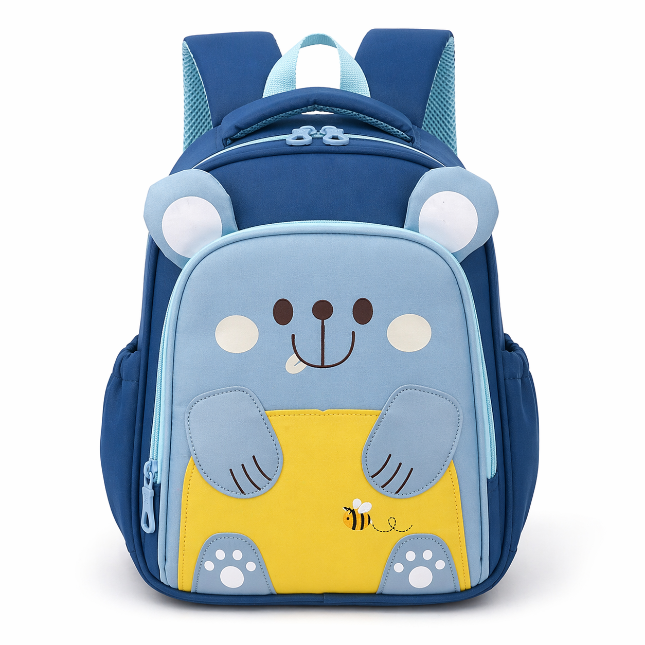 Cute Bear Kids Backpack | Lightweight School Bag for Toddlers | Waterproof & Comfortable (Ages 2–6 Years) - Blue