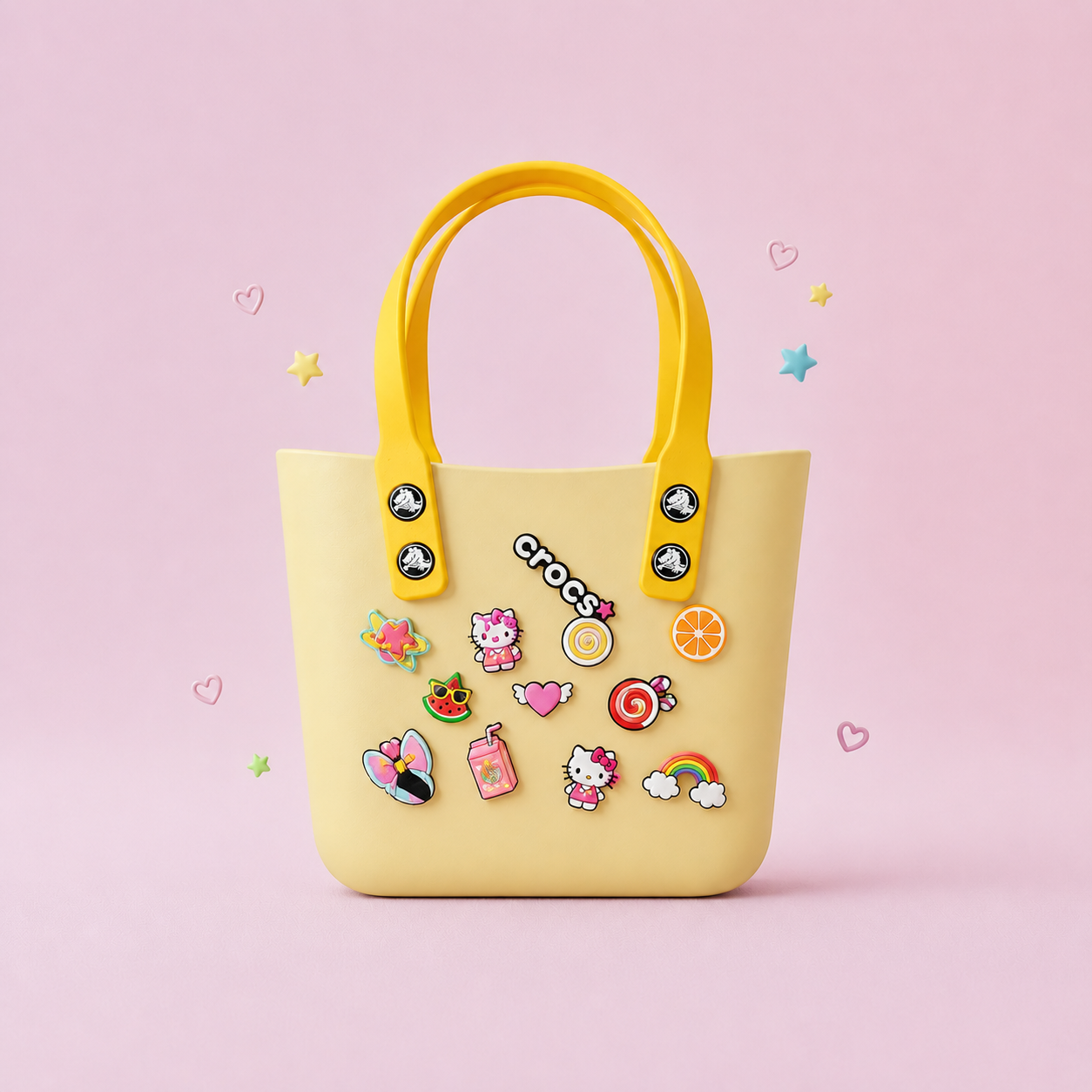 Cute Charm Mini Tote Bag – Waterproof Silicone Kids Carry Bag