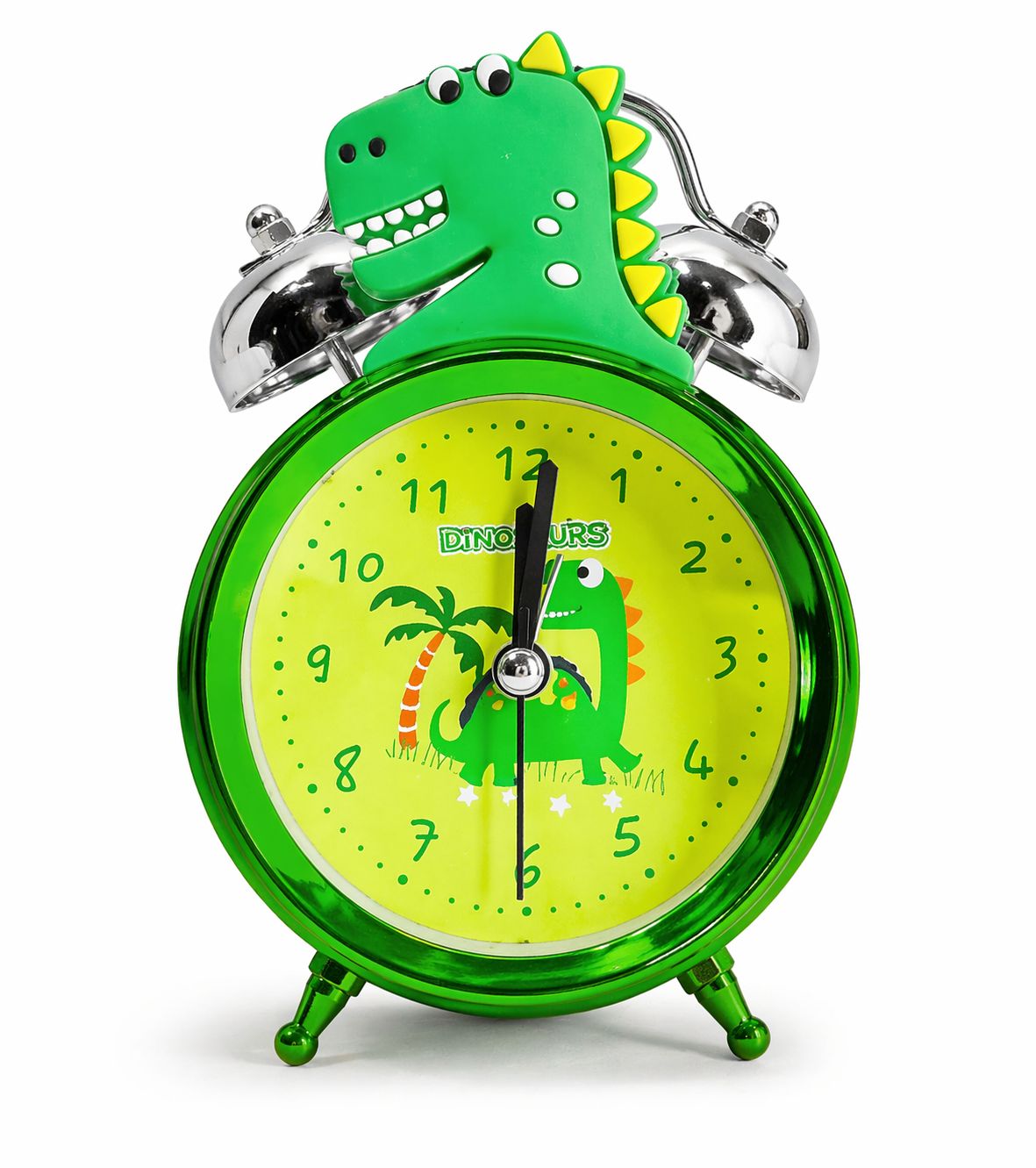 Kids Cartoon Alarm Clock with Loud Bell (Dinasaur)