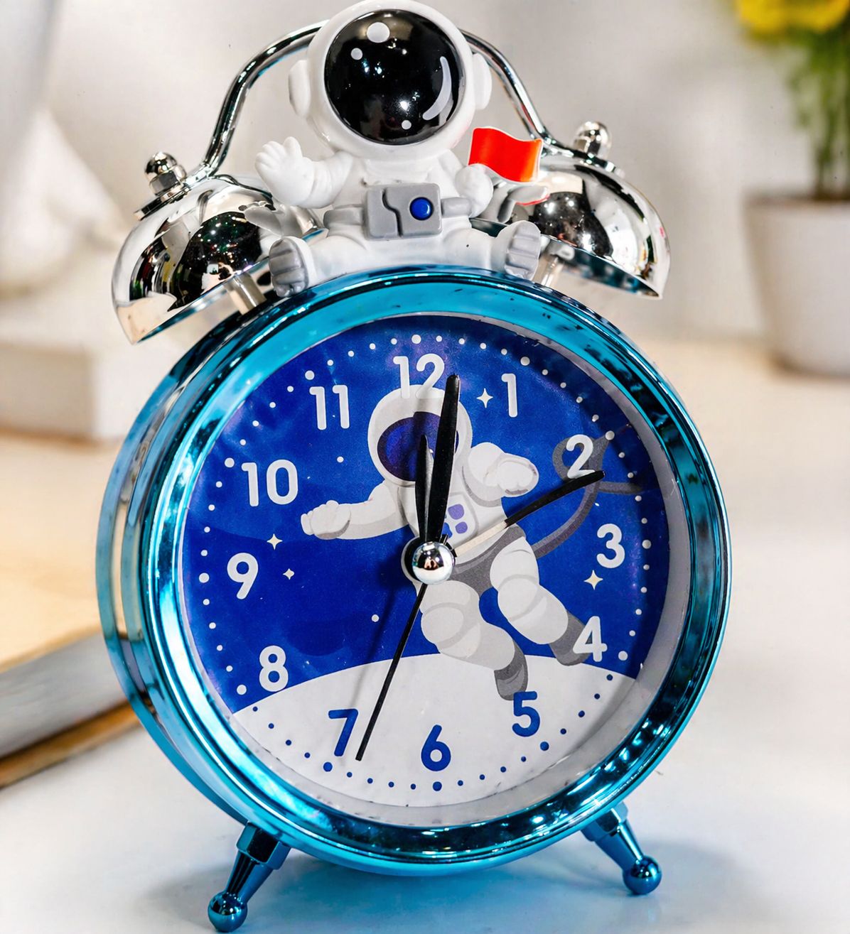 Kids Cartoon Alarm Clock with Loud Bell (Unicorn)
