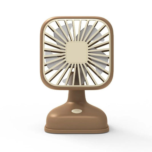 Portable Rechargeable Mini Fan | Retro Desk Fan with Adjustable Angle | Silent USB Table Fan for Home, Office & Travel