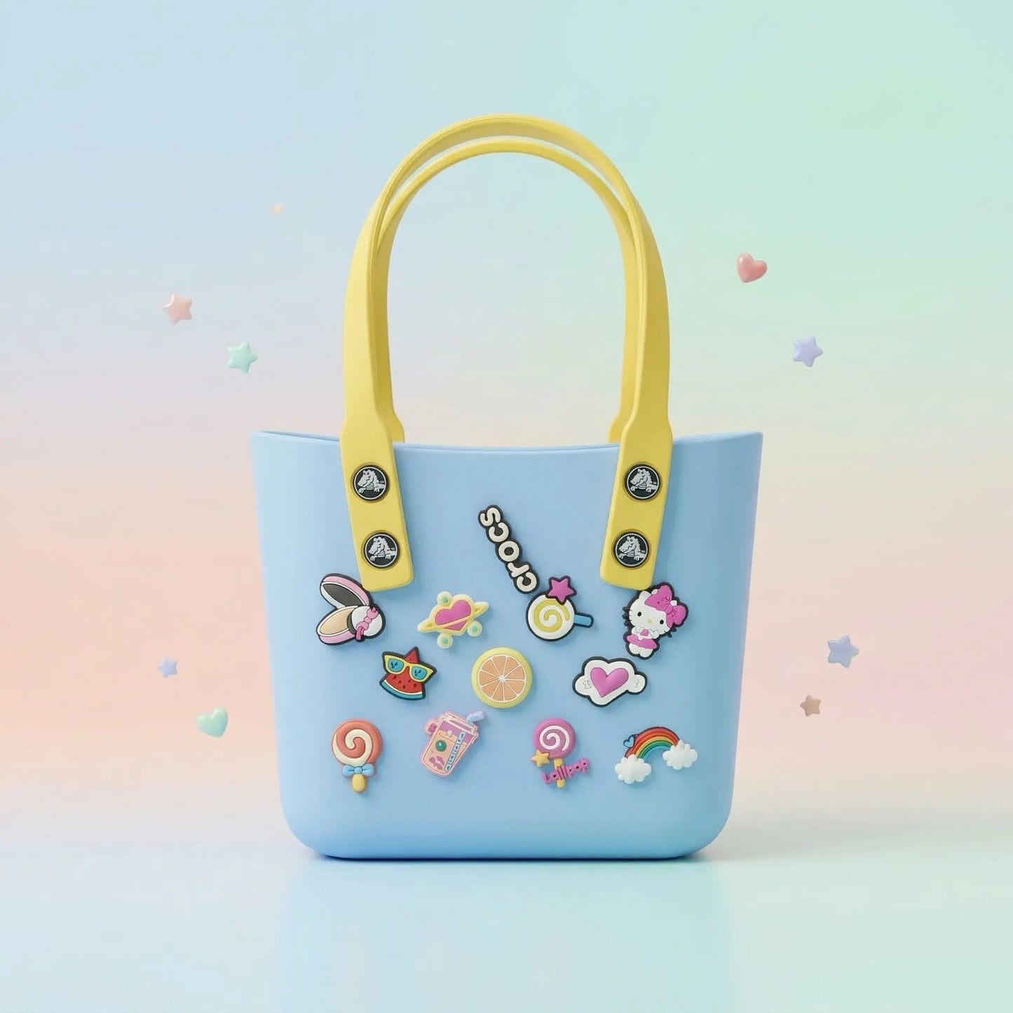 Cute Charm Mini Tote Bag – Waterproof Silicone Kids Carry Bag