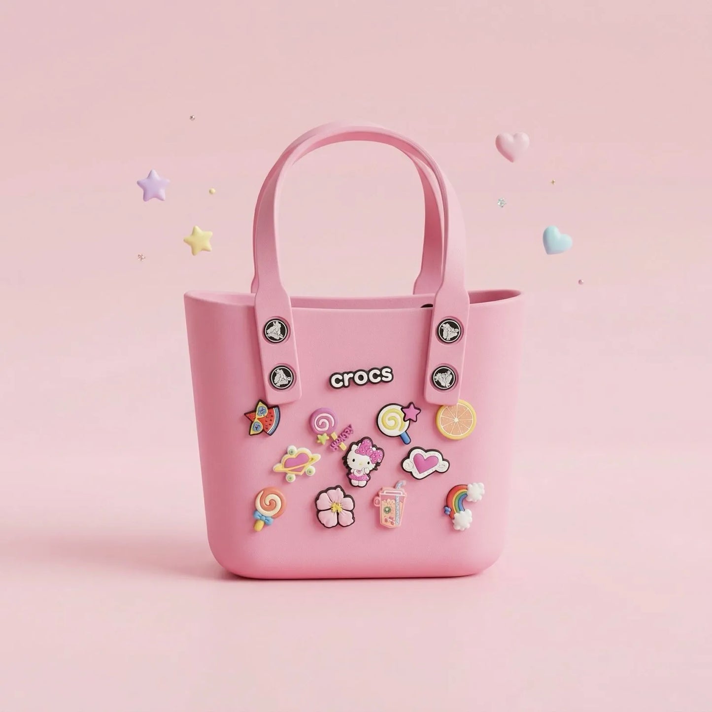 Cute Charm Mini Tote Bag – Waterproof Silicone Kids Carry Bag